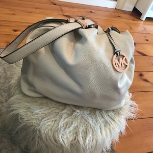Cream Michael Kors bag